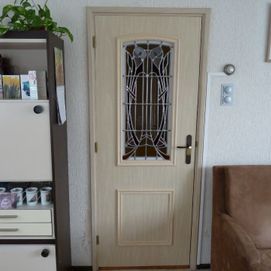 Deur met glas-in-lood-raam